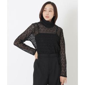 tシャツ レースタートルカットソー レディース