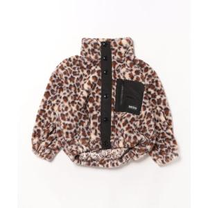 コート アウター レオパードフリースジャンパー キッズ 子供服 女の子