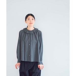 ブラウス シャツ ブラウス ruffled チェック レディース