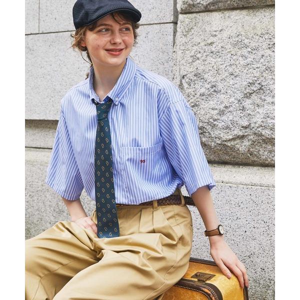 「MONO-MART LADY'S」 半袖シャツ M サックスブルー レディース