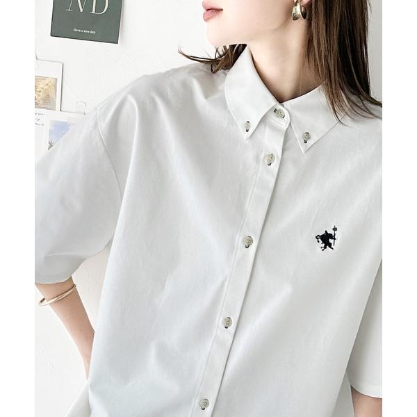 「Java」 7分袖シャツ MEDIUM オフホワイト レディース