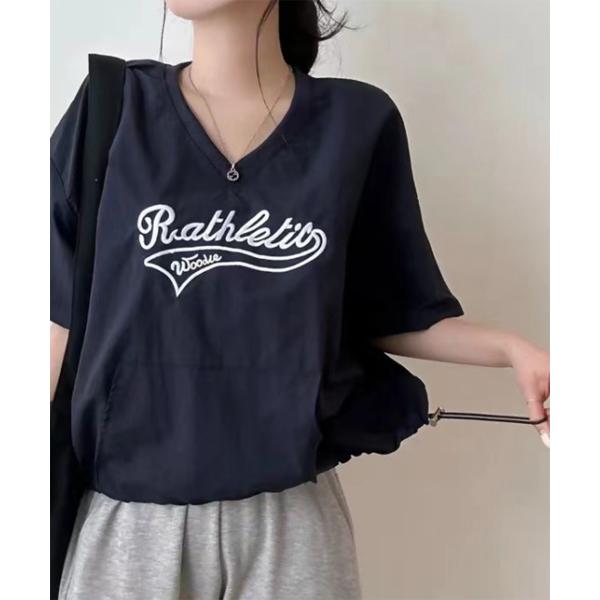 「by muni:r」 半袖ブラウス FREE ネイビー レディース