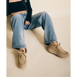 スニーカー AWAIT 2/ロキシー撥水防水ショート丈モカシンシューズ レディース
