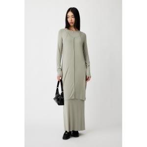 MOUSSY（マウジー） ワンピース 半袖 SCOOP NECK JERSEY ドレス