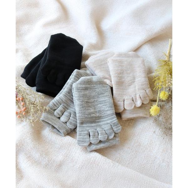 靴下 「３足セット」激温 5本指靴下 極厚 あったか裏起毛パイルソックス レディース