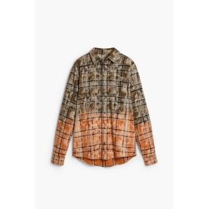 新品✨タグ付き♪定価19,900円　デシグアル　綿シルク　シャツ　Sサイズ Desigual（デシグアル） tシャツ モザイク柄半袖Tシャツ メンズ