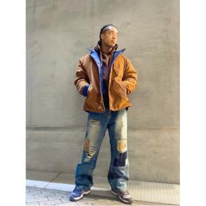 ジーンズ パッチワークリペア90sデニムパンツ メンズ