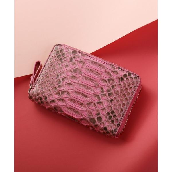 財布 ダイヤモンドパイソン ラウンドファスナー コンパクト財布 レディース メンズ