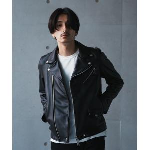 革ジャン ライダース SHEEP LEATHER/シープレザー ダブルライダースジャケット メンズ｜ZOZOTOWN Yahoo!店
