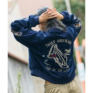 ブルゾン アウター THRIFTY LOOK/スリフティールック SOUVENIR GREENLAND BLOUSON スーベニアジャケット メンズ