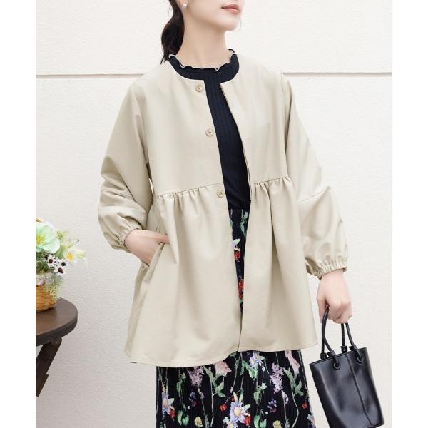 ブラウス シャツ クラシカルペプラムシルエットブラウス レディース