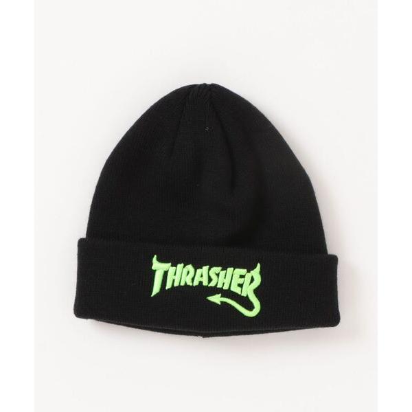 ニット帽 ニットキャップ THRASHER/スラッシャー 25TH-N50K キッズ ビーニー ニッ...