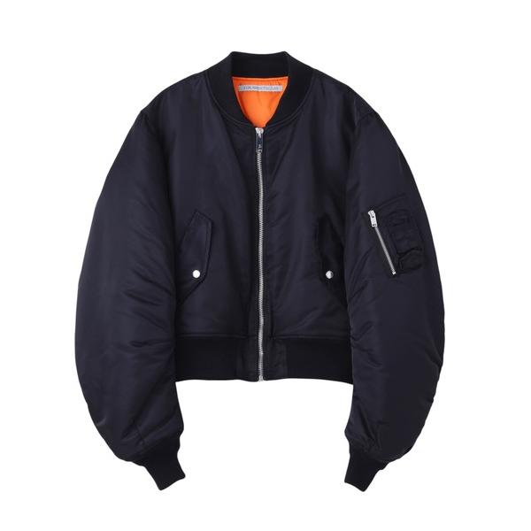ma1 ma-1 NYLON MASSIVE ROUNDED SLEEVE BOMBER JACKE...