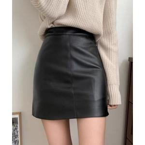 rienda（リエンダ） スカート フェイクレザーミニスコショ : ZOZOTOWN