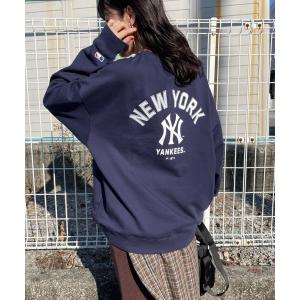 トレーナー スウェット 「FANATICS/ファナティクス」 別注 MLBロゴ バックプリントスウェット レディース メンズ