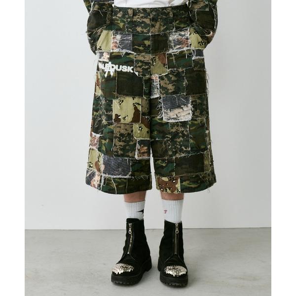 パンツ PALEDUSK×AIVER　カモボロワイドクォーターパンツ メンズ レディース