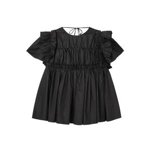 「MECRE」 半袖ブラウス F ブラック レディース