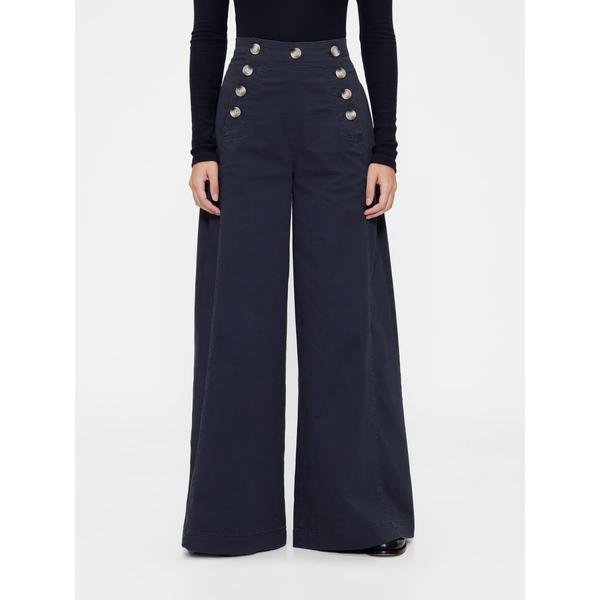 パンツ GapStudio ハイライズ ツイル セーラーパンツ レディース