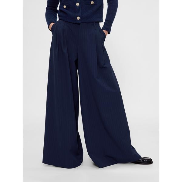 パンツ GapStudio ミッドライズ プリーツ バギートラウザーパンツ レディース