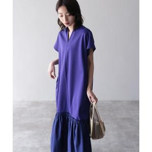 「HERENCIA」 半袖ワンピース MEDIUM パープル レディース