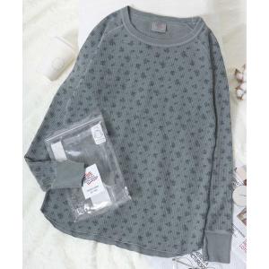 tシャツ JEMORGAN（ジェーイーモーガン）花柄ワッフルピグメントカラーラグランロンT/長袖パックT レディース レディース