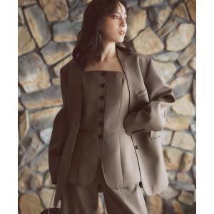 anuans（アニュアンス） ジャケット ノーカラージャケット ツイード