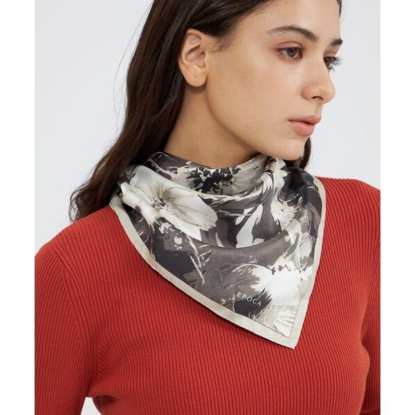 ストール マフラー レイヤーフィオーレシルクスクエアスカーフ レディース