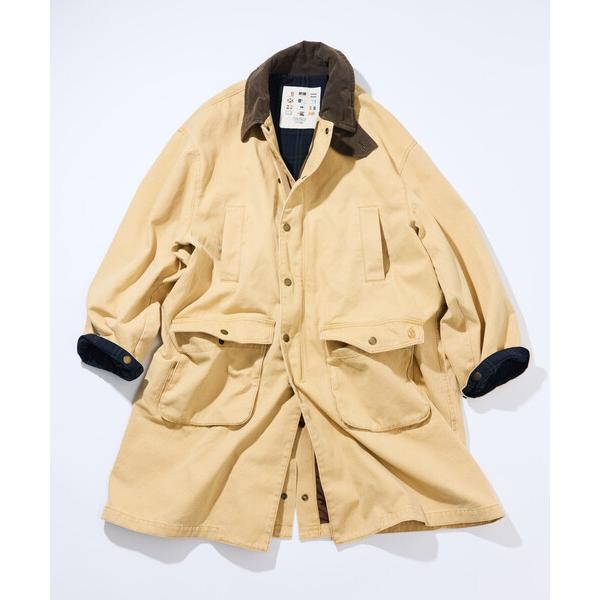ステンカラーコート コート NAUTICA/ノーティカ ヴィンテージライク 衿切り替え クラッシュド...