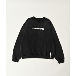 トレーナー スウェット 「ADAMPATEK/アダムパテック」logo crewneck ロゴスウェット メンズ レディース