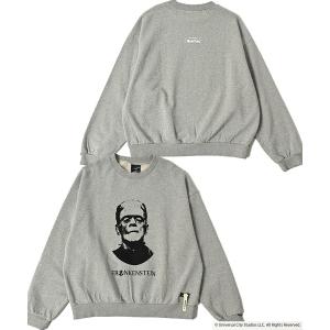 トレーナー スウェット 「ADAMPATEK/アダムパテック」Frankenstein portrait crewneck  スウェット レディース