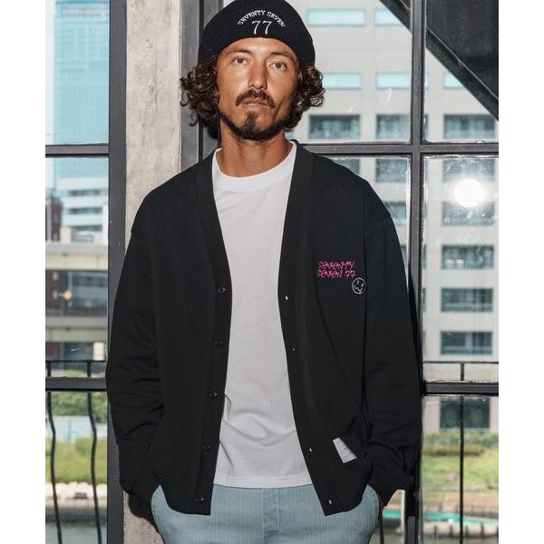 カーディガン mcg3718-middle onz jersey cardigan(77flower...