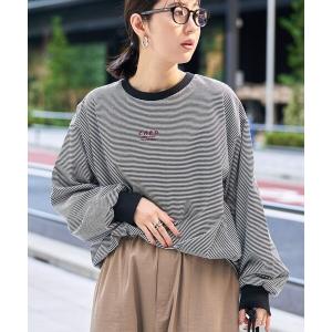 tシャツ COEN（コーエン）ロゴ刺繍UNI ロンT レディース