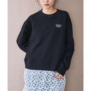 トレーナー スウェット COEN（コーエン）ロゴ刺繍 C/N裏毛スウェット レディース