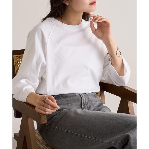 tシャツ 「Cross＆Stitch」オープンエンド リラックスフィット ラグランTシャツ 七分袖 ...