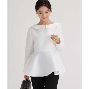 ブラウス シャツ 2wayペプラムブラウス レディース