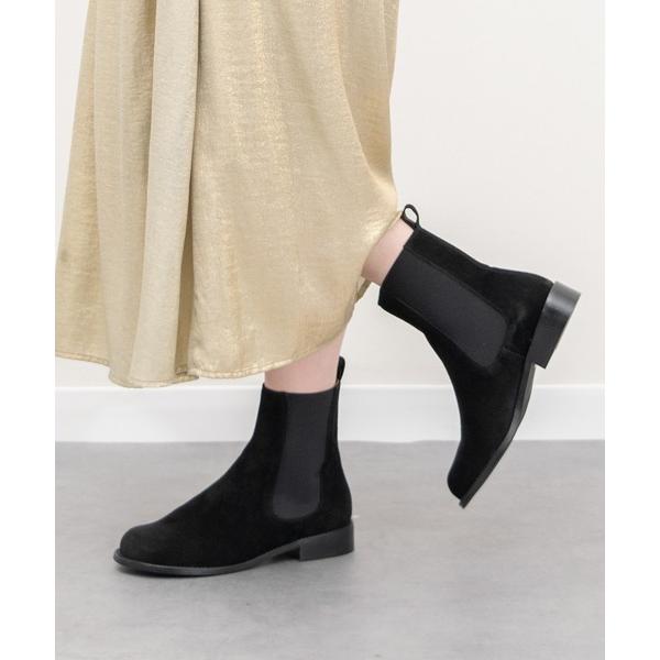 ブーツ 「ANGEL ALARCON」オブリークトウローヒールサイドゴアブーツ(D53005) レデ...