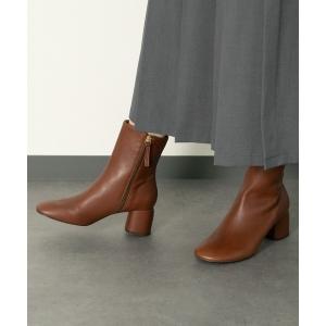 ブーツ 「ANGEL ALARCON」オブリークトウミドルヒールブーツ(D53007) レディース