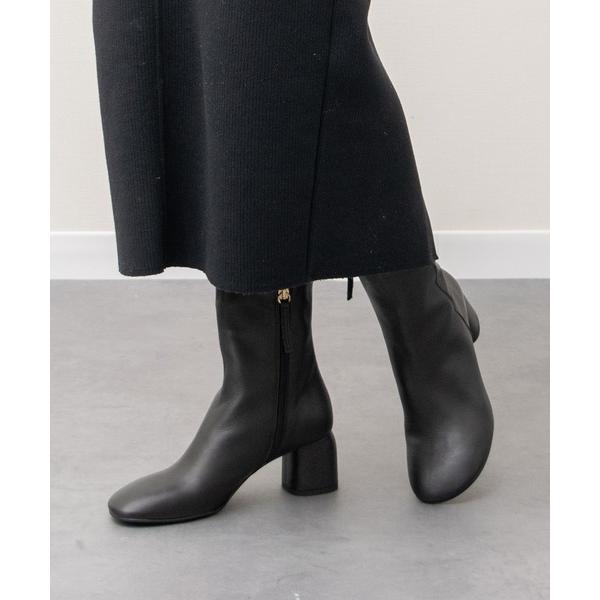 ブーツ 「ANGEL ALARCON」オブリークトウミドルヒールブーツ(D53007) レディース