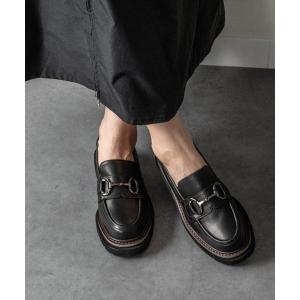 ローファー 「INTER-CHAUSSURES」撥水厚底ビットローファー(I51616) レディース