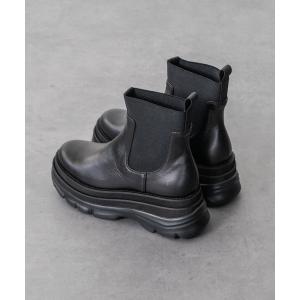 ブーツ 「INTER-CHAUSSURES」ボリュームソールサイドゴアブーツ(I53016) レディース