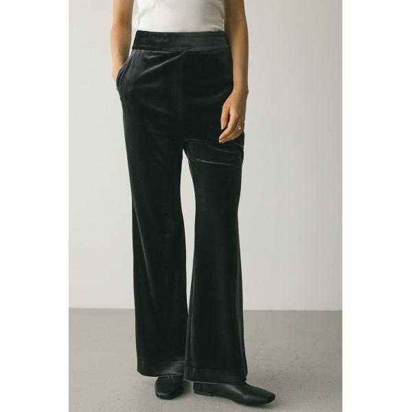 パンツ 「大人気」ベロアフレアパンツ レディース