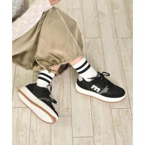 スニーカー moz(モズ)軽量厚底マルチcolorコートスニーカー レディース