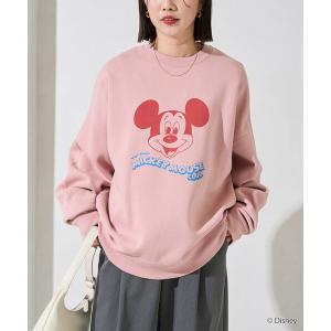 トレーナー スウェット 限定展開 DISNEY/ディズニー ミッキーマウス/別注 クルーネック プリントスウェット/MICKEY MOUSE CLUB