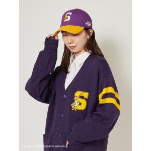 カーディガン 「SESAME STREET MONSTERS」「UNISEX」レタード ニットカーディガン レディース