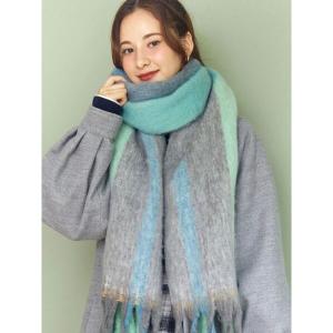 マフラー ストール チェック柄大判マフラー レディース