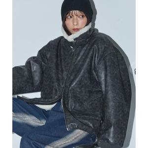 ブルゾン アウター 2WAYヴィンテージライクボアフライトブルゾン レディース メンズ