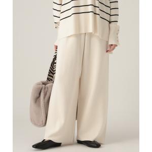 パンツ もっちりモイストワイドパンツ/582763 レディース