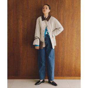 ブルゾン アウター バイカラーキルティングブルゾン レディース