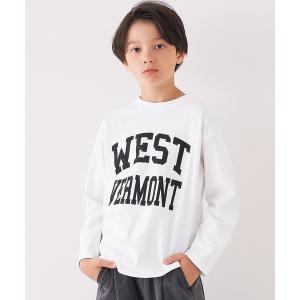 tシャツ キッズ 親子お揃いビックロゴロングTシ...の商品画像