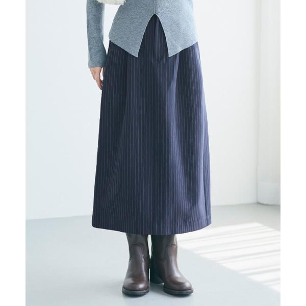 スカート Iラインスリットスカート